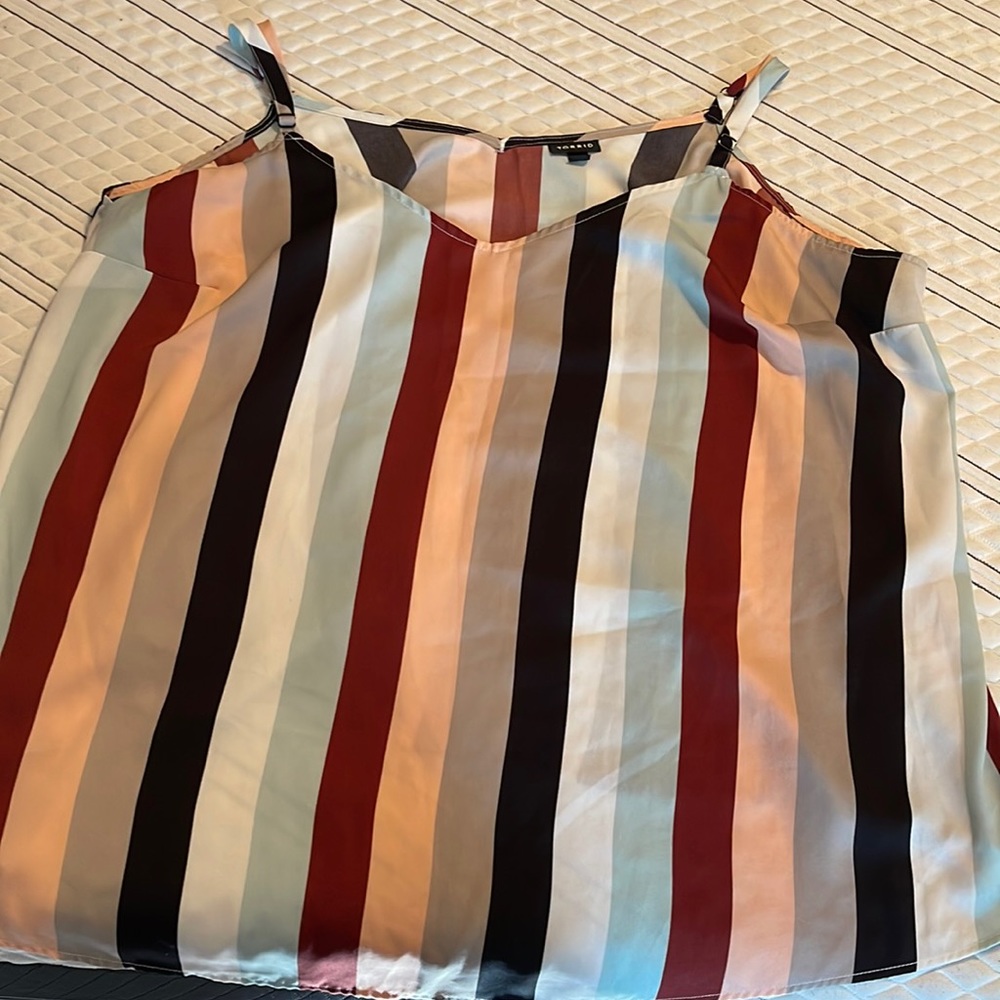 Torrid striped tank top